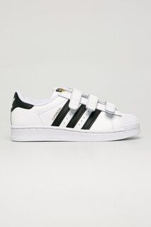 Adidas Originals - Детские кожаные туфли Superstar, белый