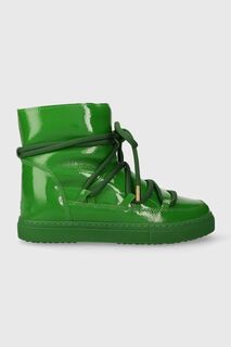 Кожаные зимние ботинки Inuikii, зеленый