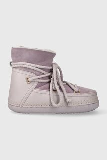 Детские замшевые зимние ботинки Inuikii, фиолетовый