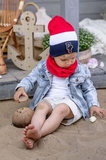 Детская хлопковая шапка Jamiks LEIF, бордовый