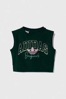 Детский топ adidas Originals, зеленый