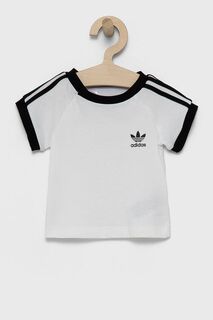 Детская хлопковая футболка adidas Originals DV2824, белый