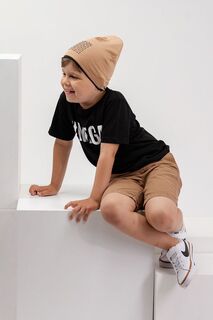 Детская шапка Jamiks Флор, коричневый