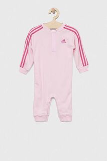 Детский комбинезон adidas I 3S FT, розовый