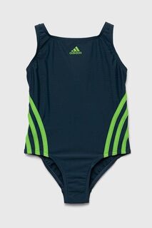 Сплошной детский купальник adidas Performance, зеленый