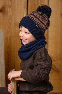 Детская шерстяная шапка Jamiks, синий