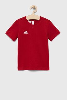 Детская хлопковая футболка adidas Performance ENT22 TEE Y, красный