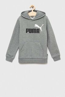 Детская толстовка Puma ESS+ 2 Col Big Logo Hoodie FL B, серый