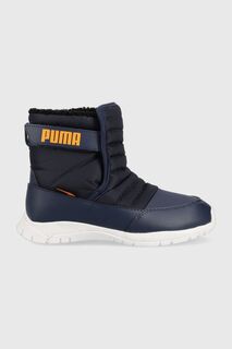 Детская зимняя обувь Puma., темно-синий