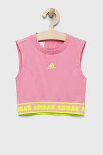 Детский топ adidas JG D TANK, розовый