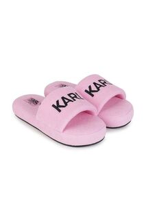 Детские тапочки Карла Лагерфельда Karl Lagerfeld, розовый