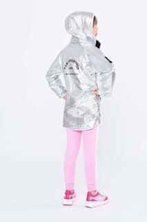 Детская двусторонняя куртка Карла Лагерфельда Karl Lagerfeld, серебро