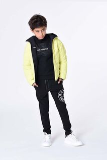 Детская двусторонняя куртка Карла Лагерфельда Karl Lagerfeld, зеленый