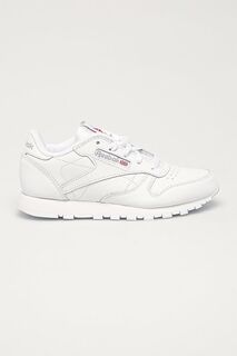 Reebok Classic - Классические детские кожаные туфли 50172, белый