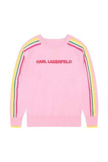 Детский свитер Карла Лагерфельда Karl Lagerfeld, розовый