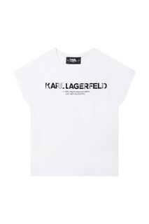 Детская футболка Карла Лагерфельда Karl Lagerfeld, белый