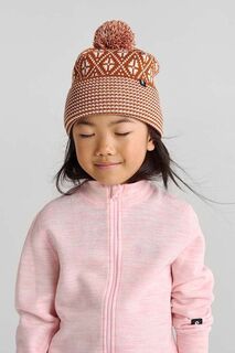 Детская шерстяная шапка Reima Kuurassa, коричневый