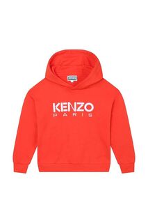 Детская хлопковая толстовка Kenzo Kids, красный