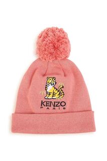 Детская шапка Kenzo Kids из смесового кашемира, розовый