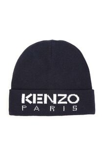 Kenzo Kids детская шапка из смесовой шерсти, синий