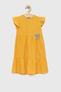 Детское льняное платье Birba&amp;Trybeyond, желтый Birba&Trybeyond