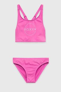Детский купальник-двойка Roxy, розовый