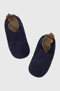 Детские замшевые туфли Shoo Pom, темно-синий