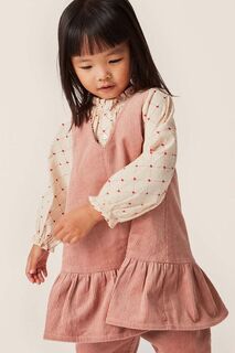 Хлопковое детское платье Konges Sløjd, розовый