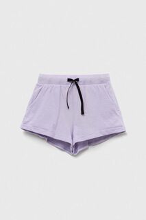 Детские хлопковые шорты Sisley, фиолетовый