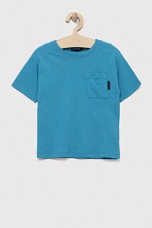 Детская футболка Sisley из хлопка, синий