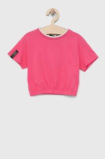 Детская футболка Sisley из хлопка, розовый