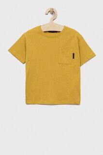 Детская футболка Sisley из хлопка, желтый