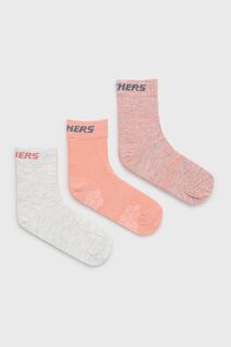 Детские носки Skechers, 3 шт., розовый