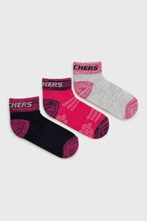 Детские носки Skechers, 3 шт., розовый
