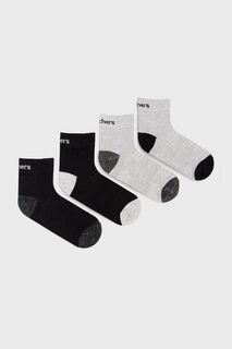 Детские носки Skechers, 4 шт., черный