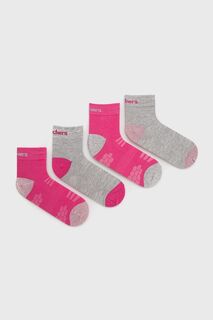 Детские носки Skechers, 4 шт., фиолетовый