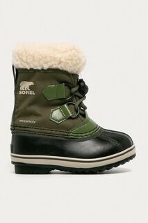 Sorel - Детские зимние ботинки Yoot Pac, зеленый