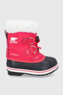 Детские зимние ботинки Sorel, розовый