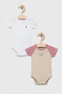 Боди для малышей Calvin Klein Jeans, 2 пары, розовый