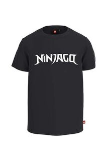 Детская хлопковая футболка Lego x Ninjago, черный