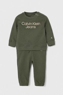 Детский спортивный костюм Calvin Klein Jeans, зеленый