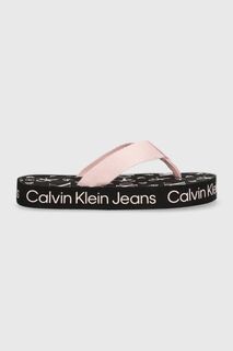 Детские шлепанцы Calvin Klein Jeans, черный