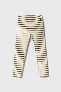 Детские леггинсы Calvin Klein Jeans, бежевый