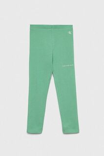 Детские леггинсы Calvin Klein Jeans, зеленый