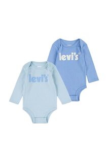 Детские боди Levi&apos;s, 2 шт., синий Levis