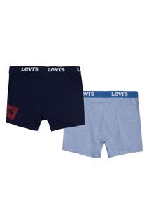 Детские боксеры Levi&apos;s (2 пары), темно-синий Levis