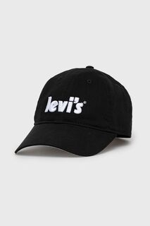 Хлопковая шляпа Levi&apos;s, черный Levis