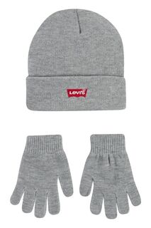 Детская шапка и перчатки Levi&apos;s., серый Levis