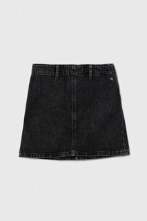 Детская джинсовая юбка Calvin Klein Jeans, черный