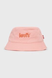 Хлопковая шляпа Levi&apos;s, розовый Levis